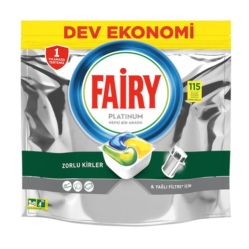 قرص ماشین ظرفشویی فیری مدل Platinum بسته 115 عددی